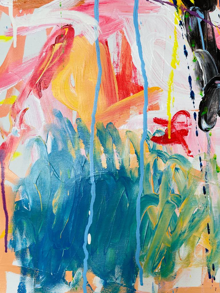 Original Abstract Expressionism Abstract Painting by Mercedes Lagunas