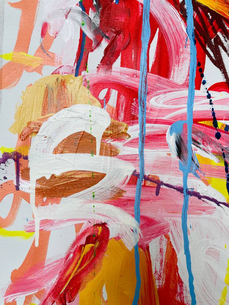 Original Abstract Expressionism Abstract Painting by Mercedes Lagunas