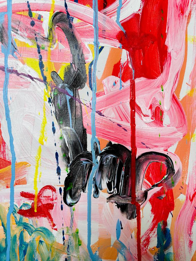 Original Abstract Expressionism Abstract Painting by Mercedes Lagunas