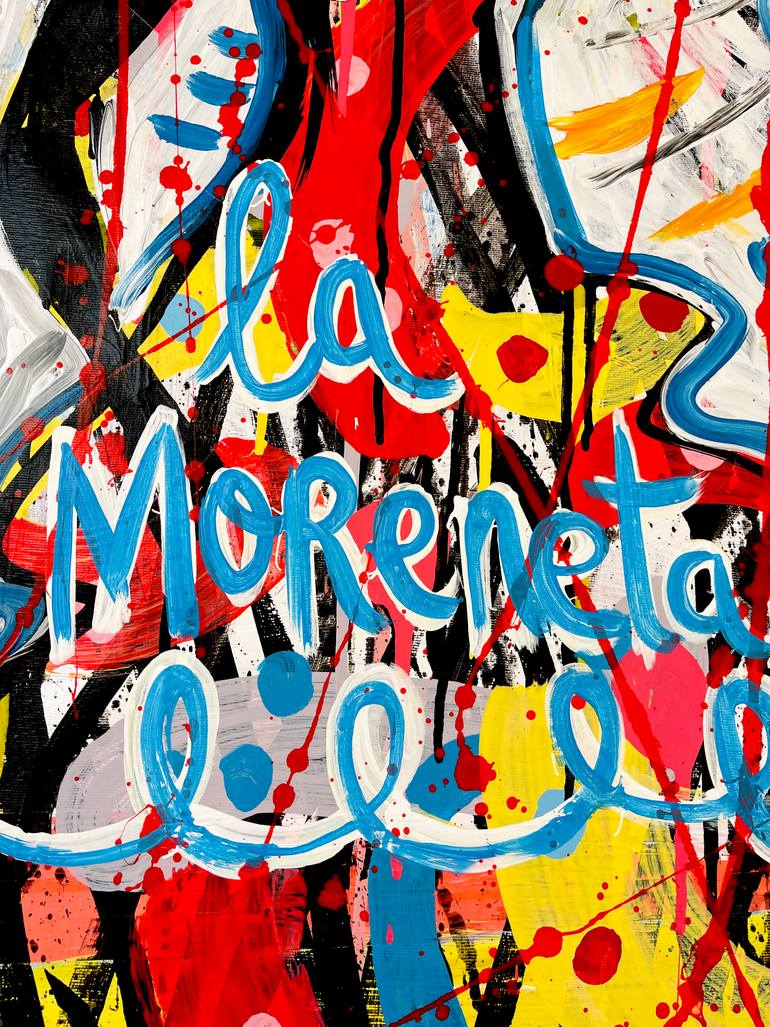 Original Expressionism Pop Culture/Celebrity Painting by Mercedes Lagunas