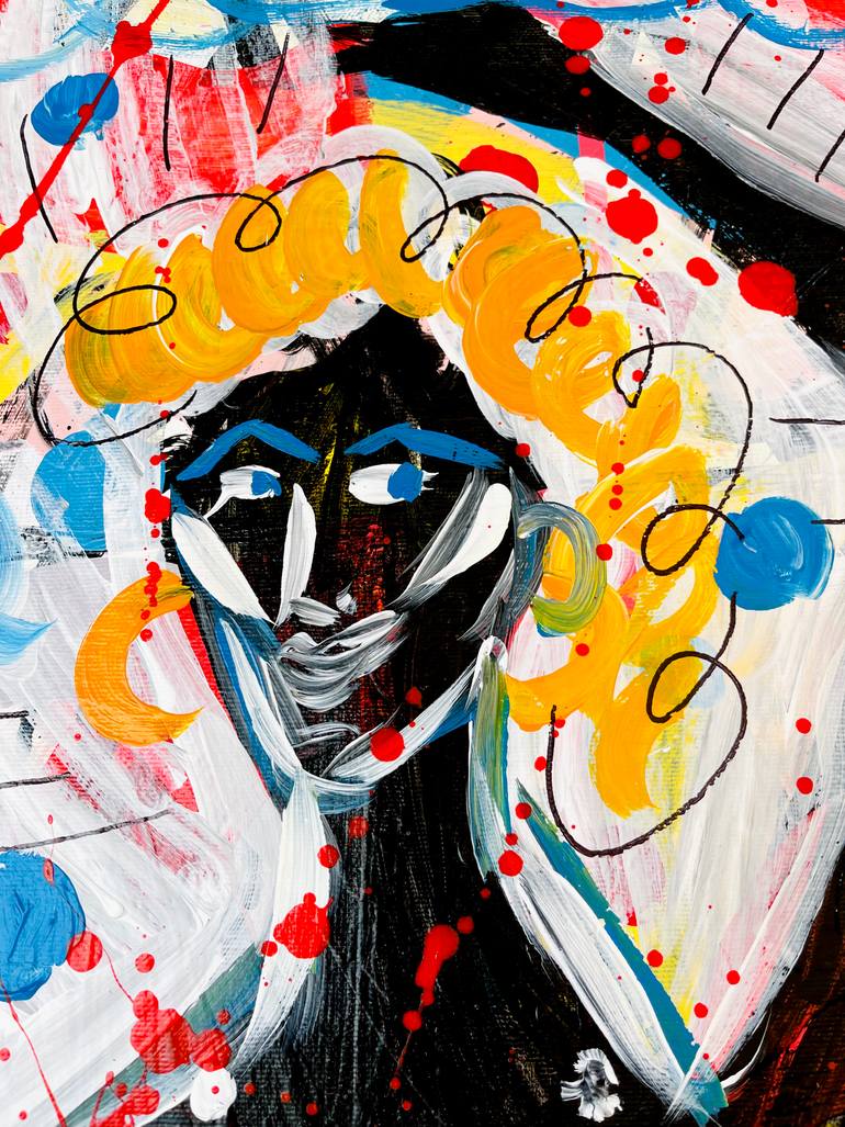 Original Expressionism Pop Culture/Celebrity Painting by Mercedes Lagunas
