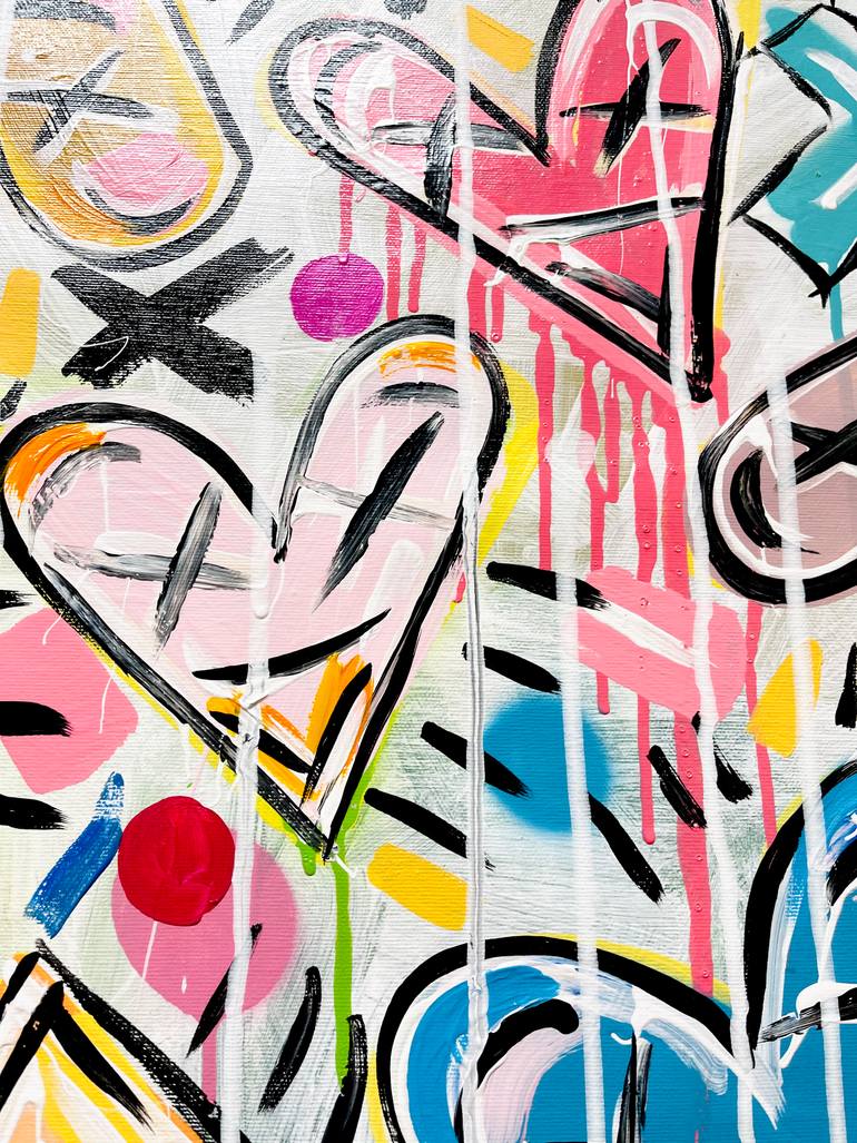 Original Abstract Expressionism Abstract Painting by Mercedes Lagunas