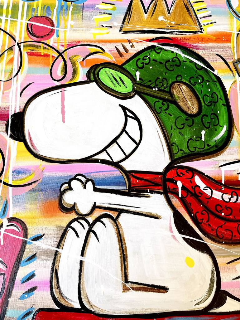 Original Street Art Cartoon Painting by Mercedes Lagunas