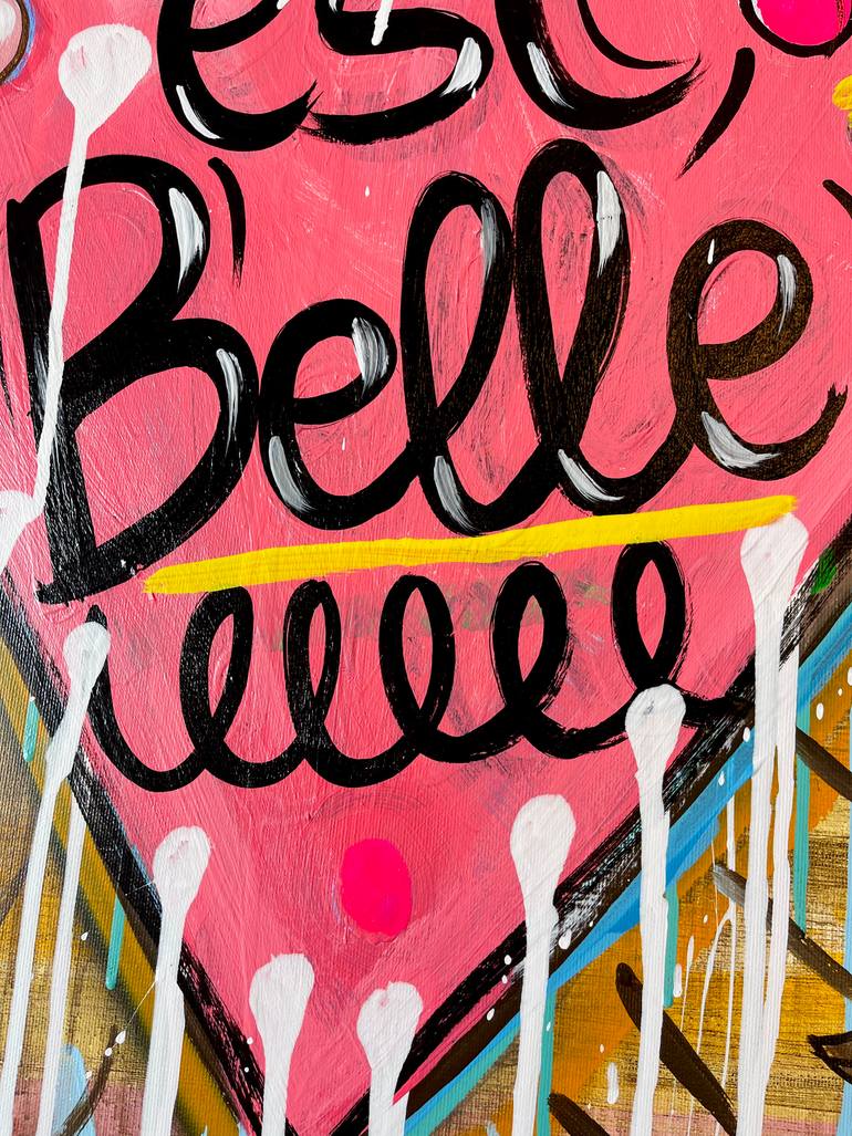 Original Folk Love Painting by Mercedes Lagunas