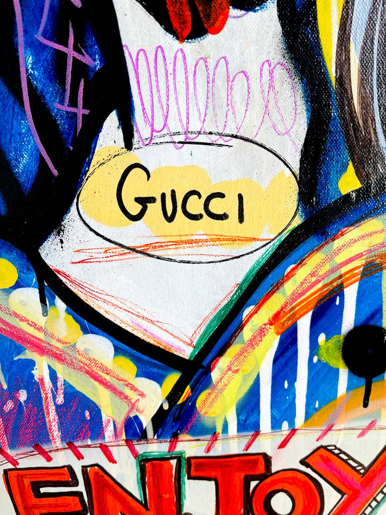 Original Street Art Pop Culture/Celebrity Painting by Mercedes Lagunas