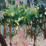Gouache painting on 300gr watercolor paper, inspired by sight of spring.