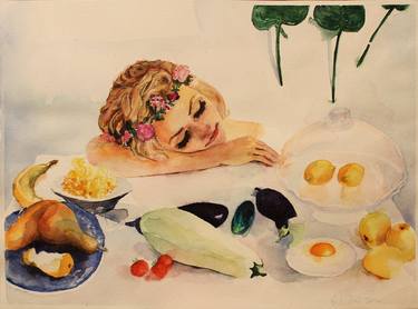 Print of Fine Art Health & Beauty Paintings by Vanja Subotić