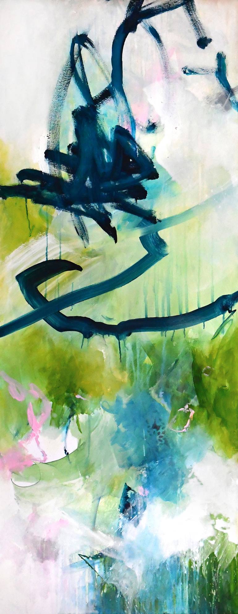 Original Abstract Expressionism Abstract Painting by Kirsten Handelmann