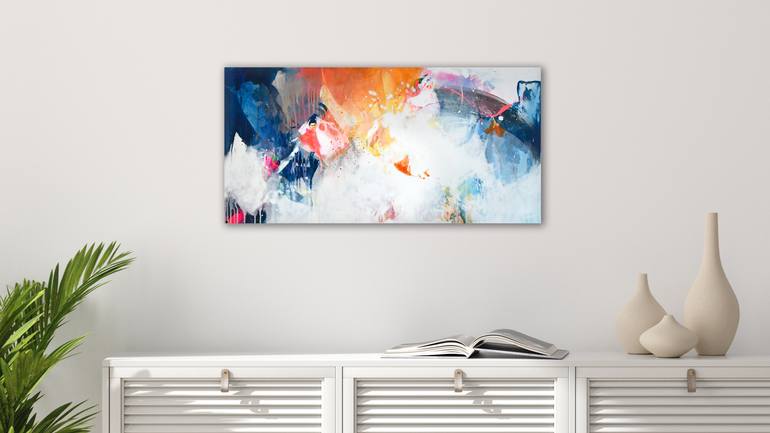 Original Abstract Expressionism Abstract Painting by Kirsten Handelmann