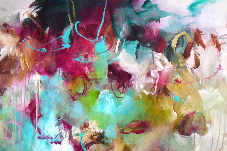 Original Abstract Expressionism Abstract Painting by Kirsten Handelmann