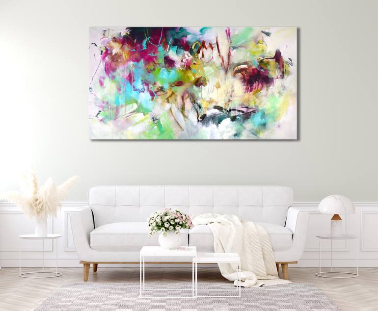 Original Abstract Expressionism Abstract Painting by Kirsten Handelmann