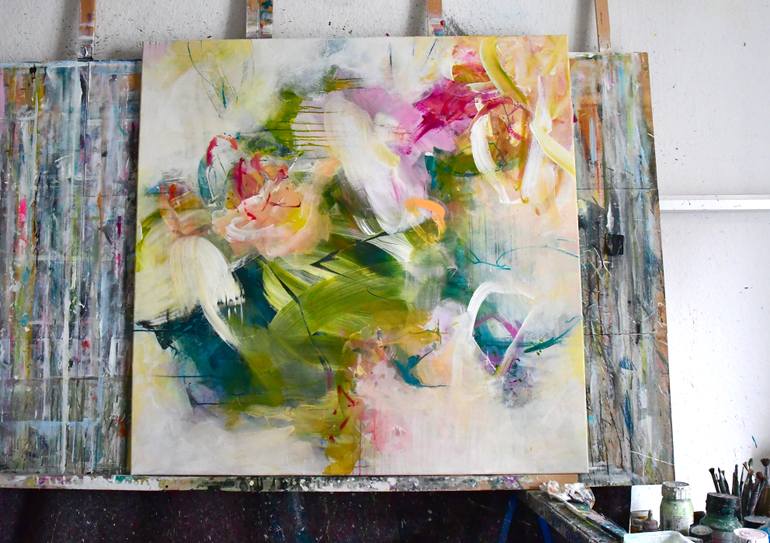 Original Abstract Expressionism Abstract Painting by Kirsten Handelmann