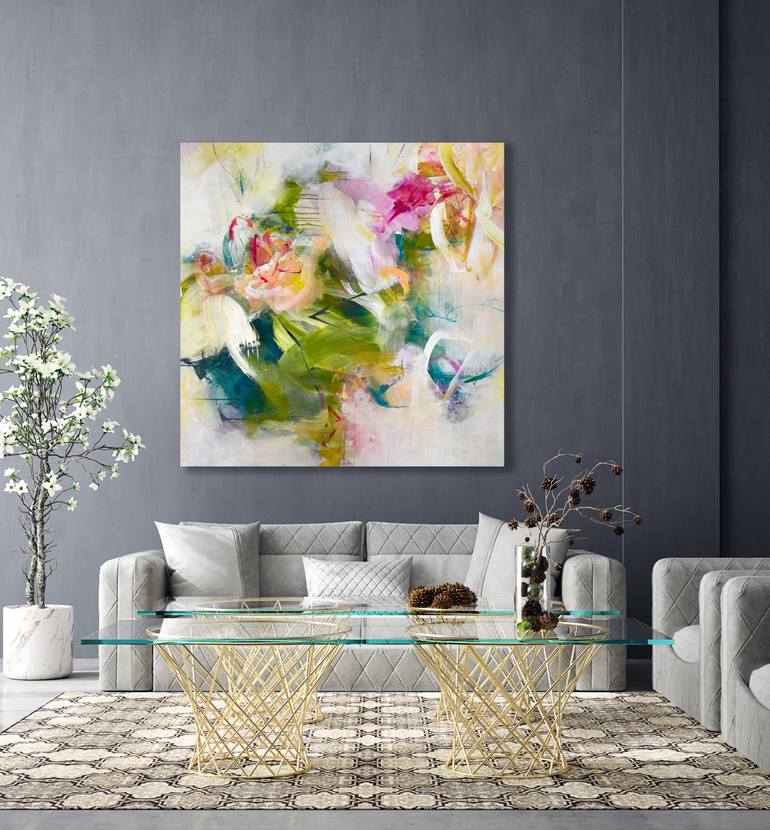 Original Abstract Expressionism Abstract Painting by Kirsten Handelmann