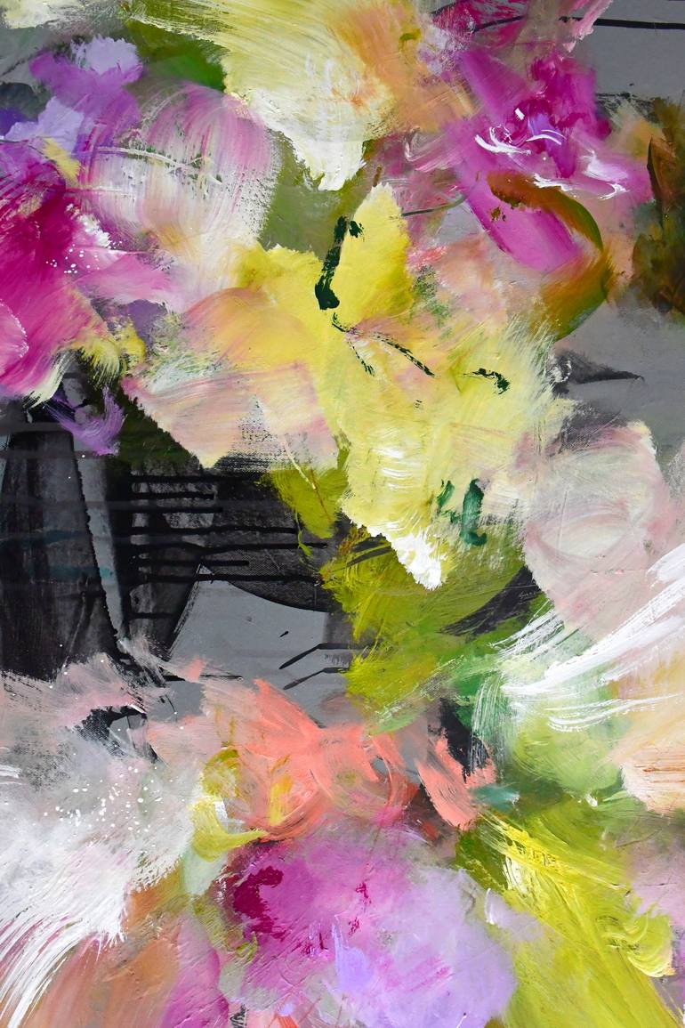 Original Abstract Botanic Painting by Kirsten Handelmann