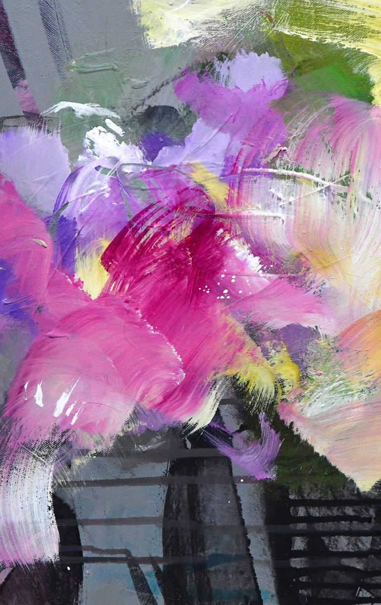 Original Abstract Botanic Painting by Kirsten Handelmann