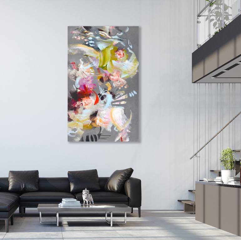 Original Abstract Expressionism Abstract Painting by Kirsten Handelmann