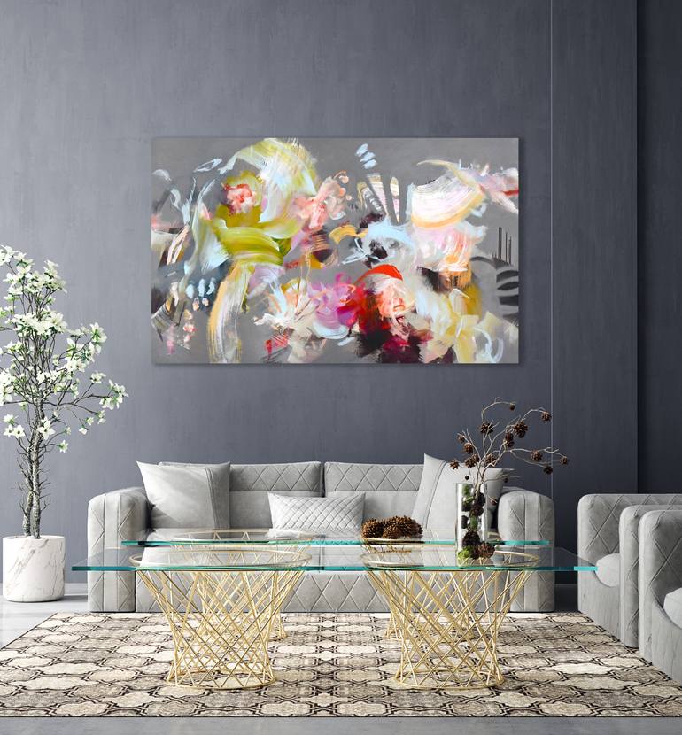 Original Abstract Expressionism Abstract Painting by Kirsten Handelmann