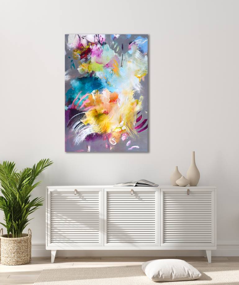 Original Abstract Expressionism Abstract Painting by Kirsten Handelmann