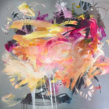 Original Abstract Expressionism Abstract Paintings by Kirsten Handelmann