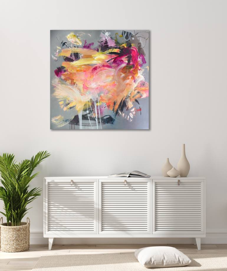 Original Abstract Expressionism Abstract Painting by Kirsten Handelmann