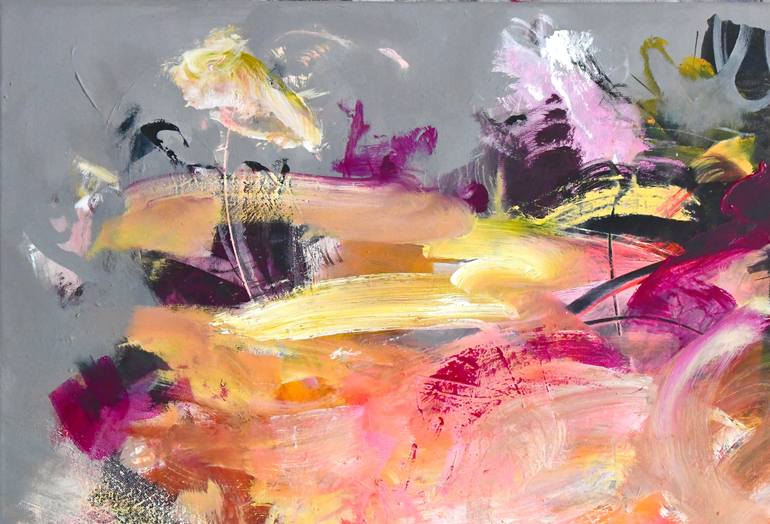 Original Abstract Expressionism Abstract Painting by Kirsten Handelmann