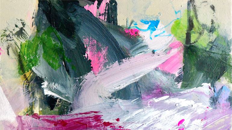Original Abstract Expressionism Abstract Painting by Kirsten Handelmann
