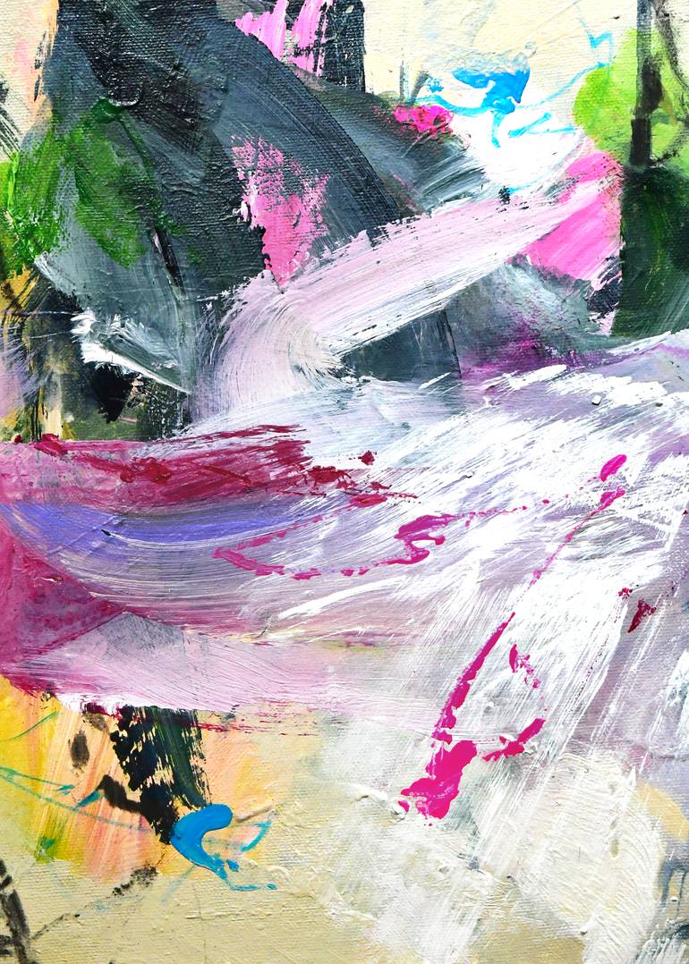 Original Abstract Expressionism Abstract Painting by Kirsten Handelmann