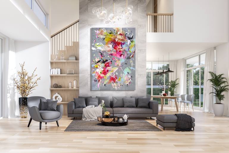 Original Abstract Expressionism Abstract Painting by Kirsten Handelmann
