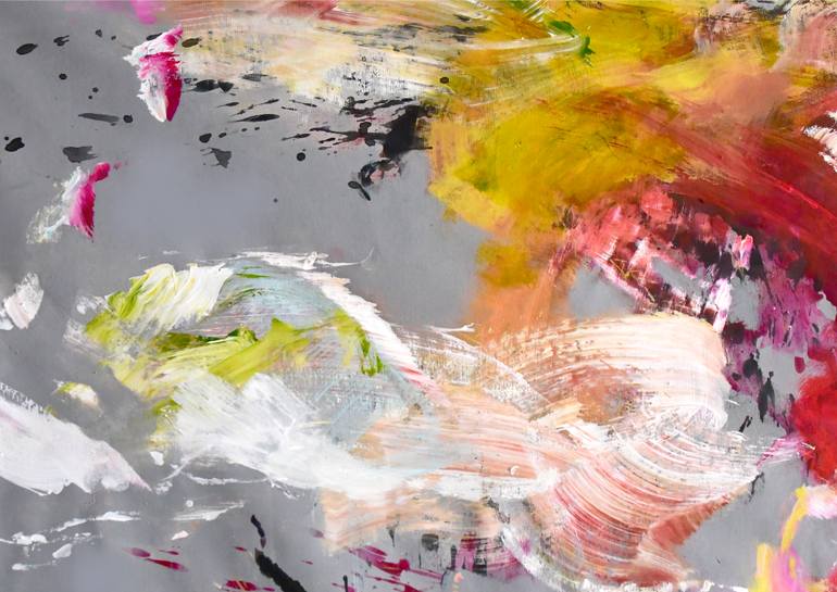 Original Abstract Expressionism Abstract Painting by Kirsten Handelmann