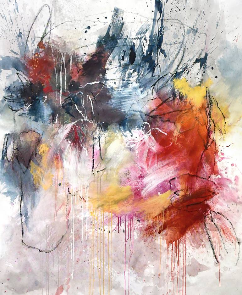 Galaxy. Oil painting. Space abstraction. Abstract painting