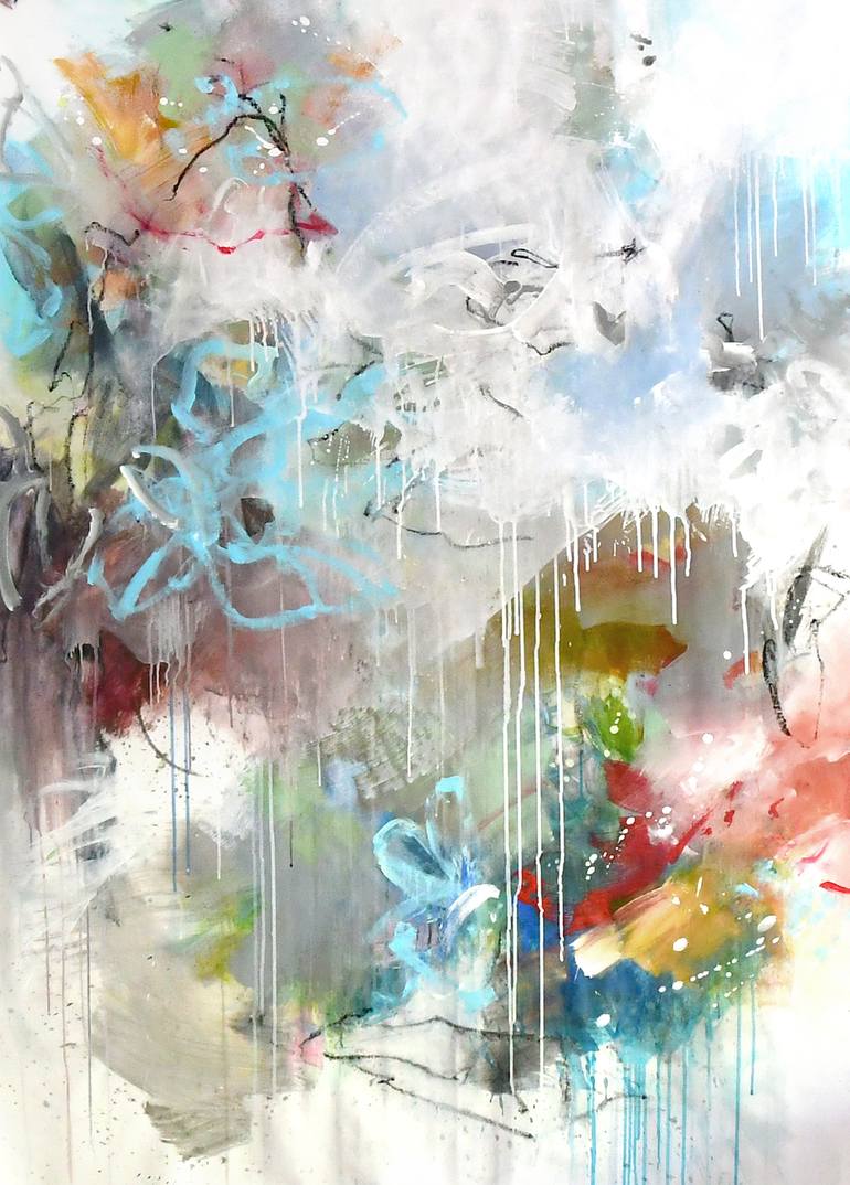 Original Abstract Painting by Kirsten Handelmann | Abstract Art on Canvas | Put your favorite record on