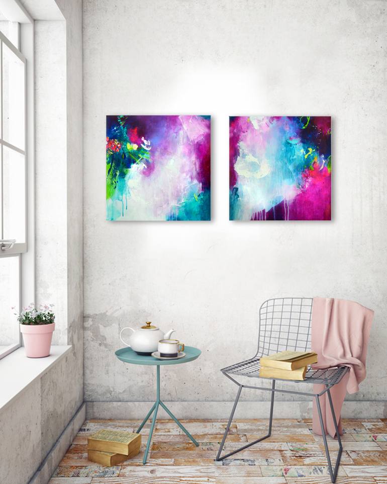 Original Abstract Painting by Kirsten Handelmann