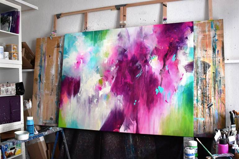 Original Abstract Painting by Kirsten Handelmann