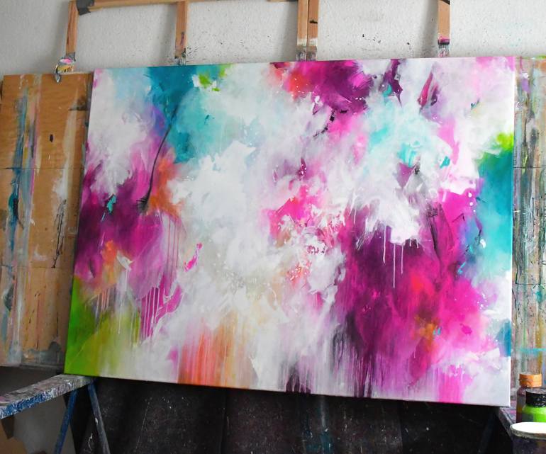 Original Abstract Painting by Kirsten Handelmann