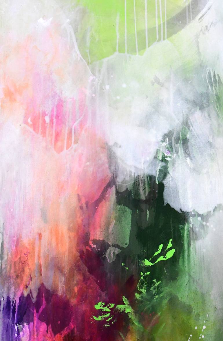 Original Abstract Expressionism Abstract Painting by Kirsten Handelmann