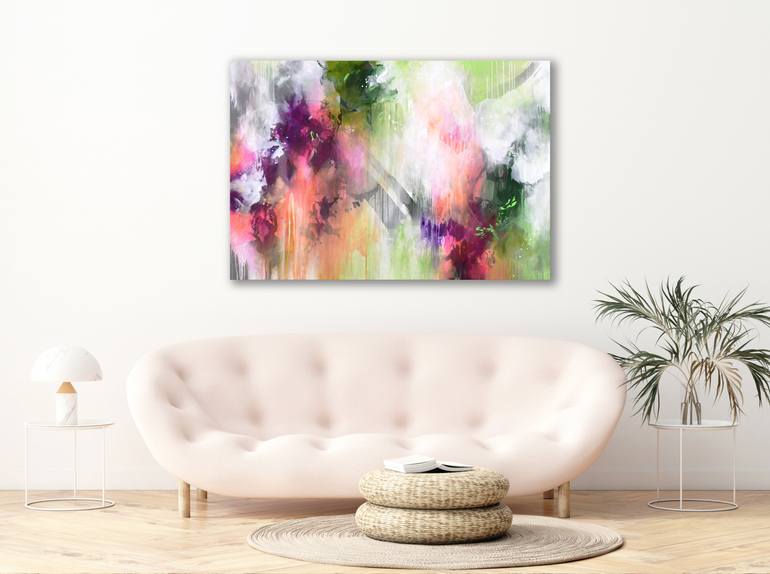 Original Abstract Expressionism Abstract Painting by Kirsten Handelmann