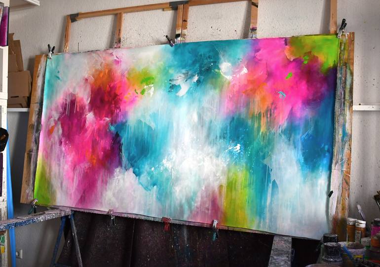 Original Abstract Painting by Kirsten Handelmann