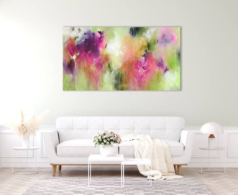 “Sunspot melody“, unstretched canvas Painting by Kirsten Handelmann ...