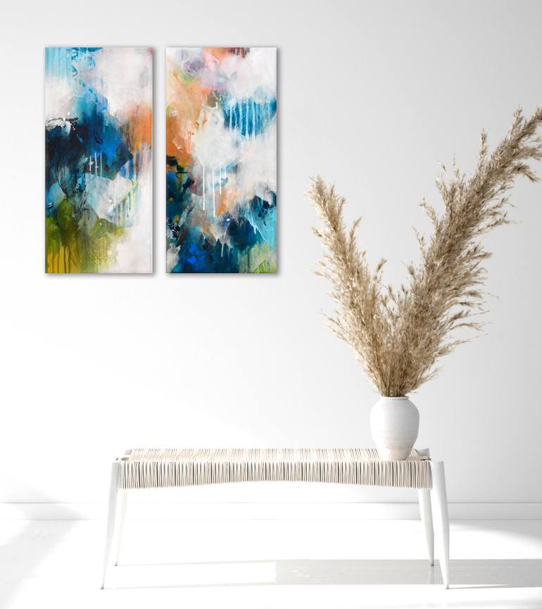 Original Abstract Expressionism Abstract Painting by Kirsten Handelmann