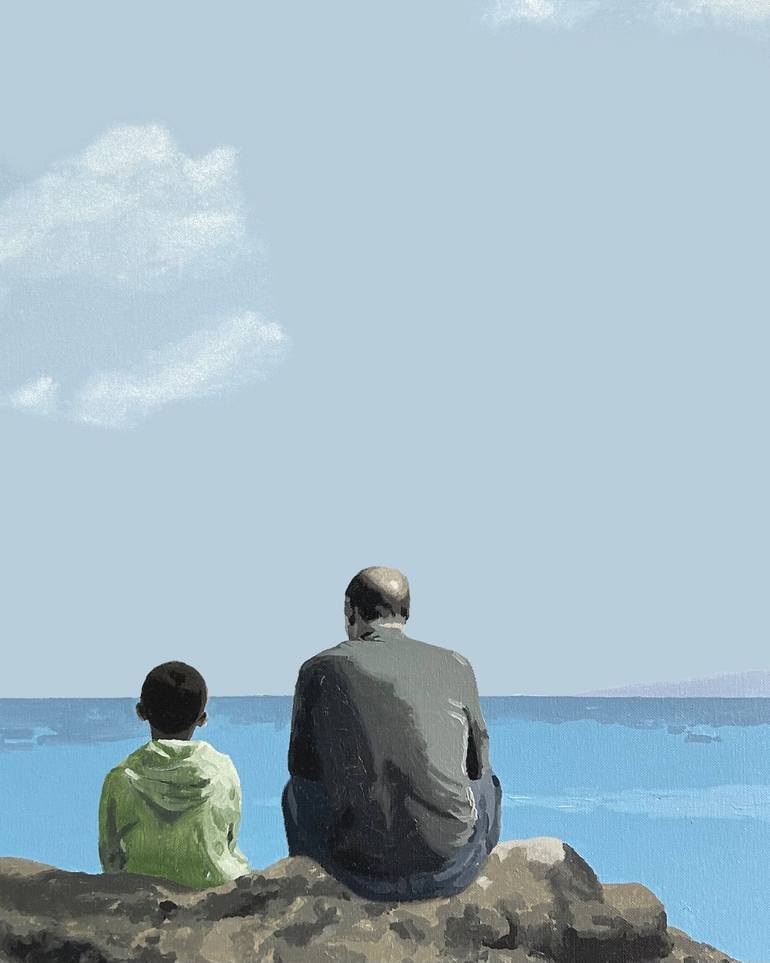 L'enfant qui mesurait le monde Painting by Daniel Gibert Saatchi Art