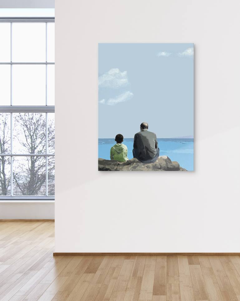 Original Figurative Seascape Painting by Daniel Gibert