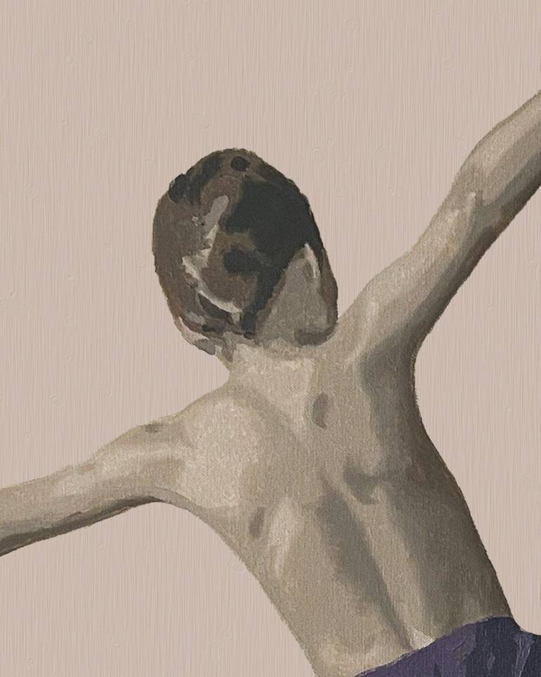 Original Minimalism People Painting by Daniel Gibert