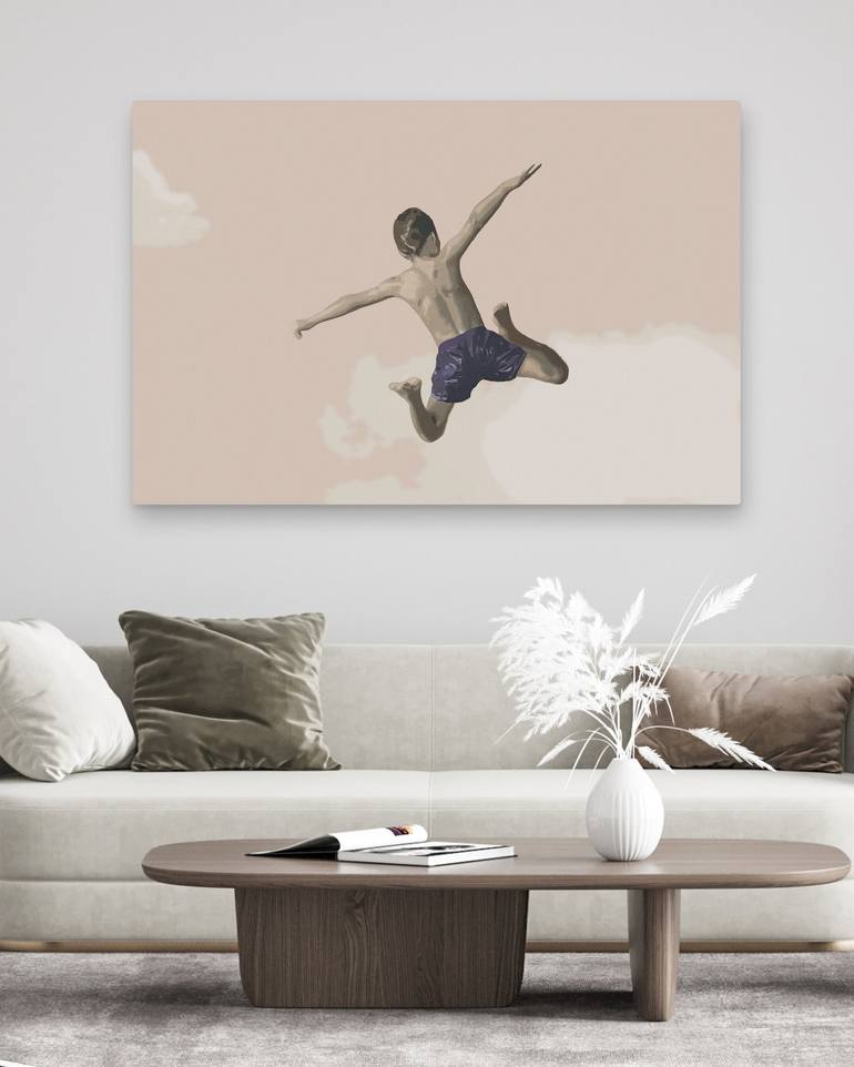 Original Minimalism People Painting by Daniel Gibert