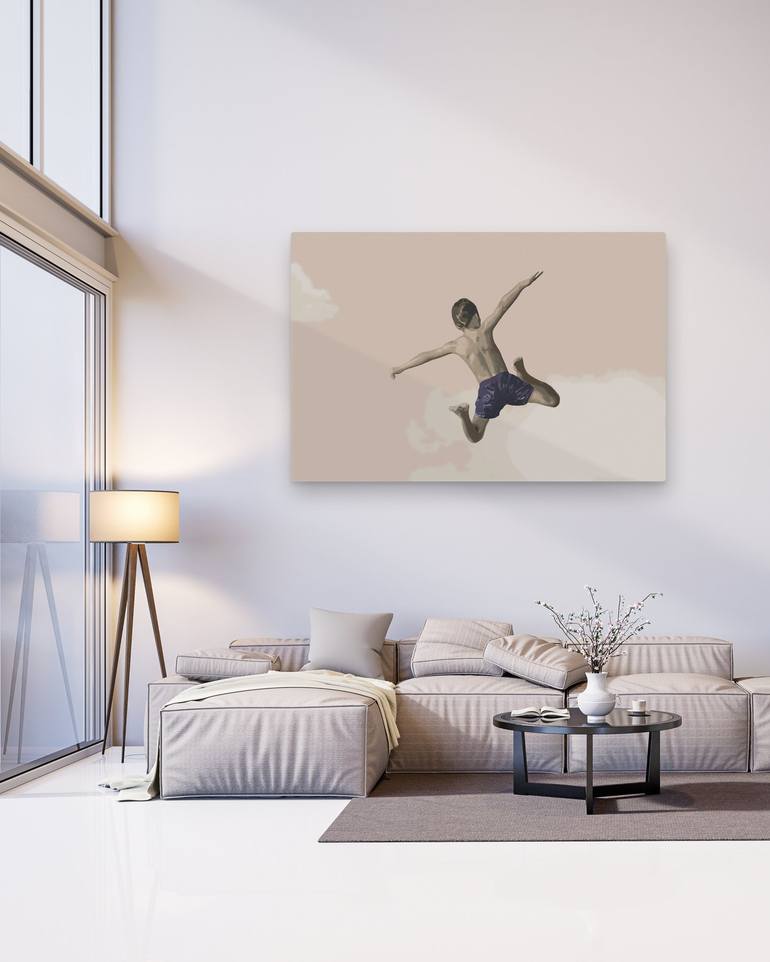 Original Minimalism People Painting by Daniel Gibert