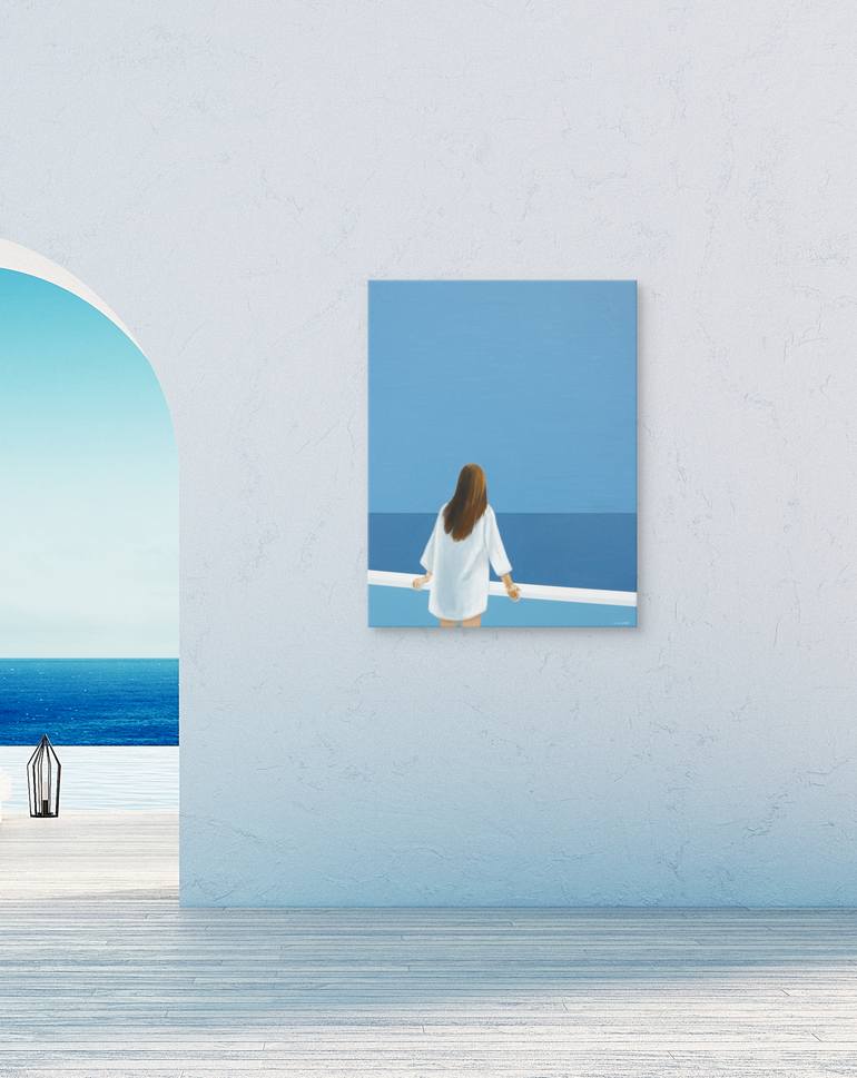 Original Conceptual Landscape Painting by Daniel Gibert