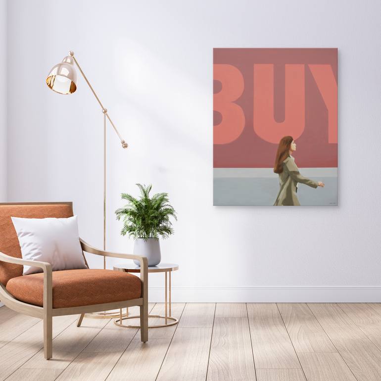 Original Conceptual People Painting by Daniel Gibert