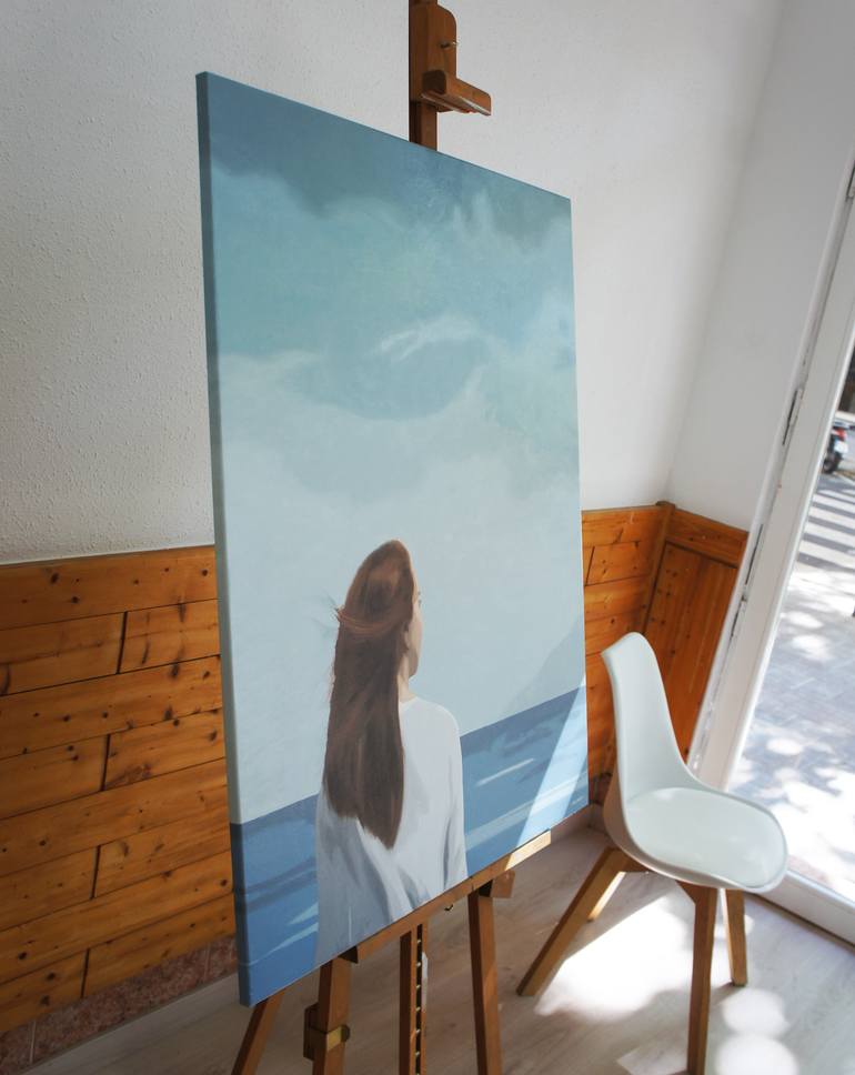 Original Minimalism People Painting by Daniel Gibert