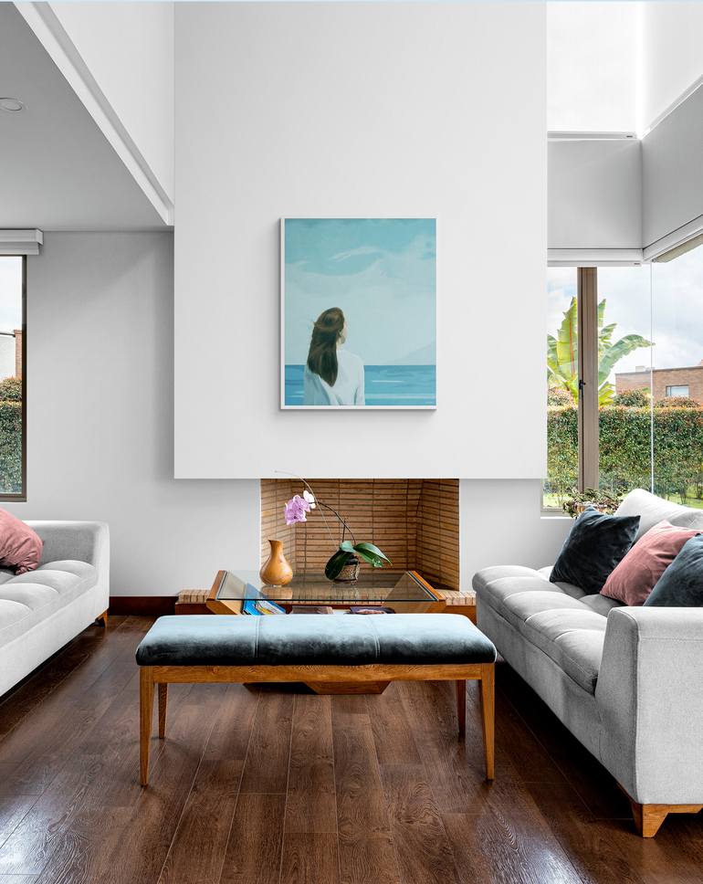 Original Minimalism People Painting by Daniel Gibert