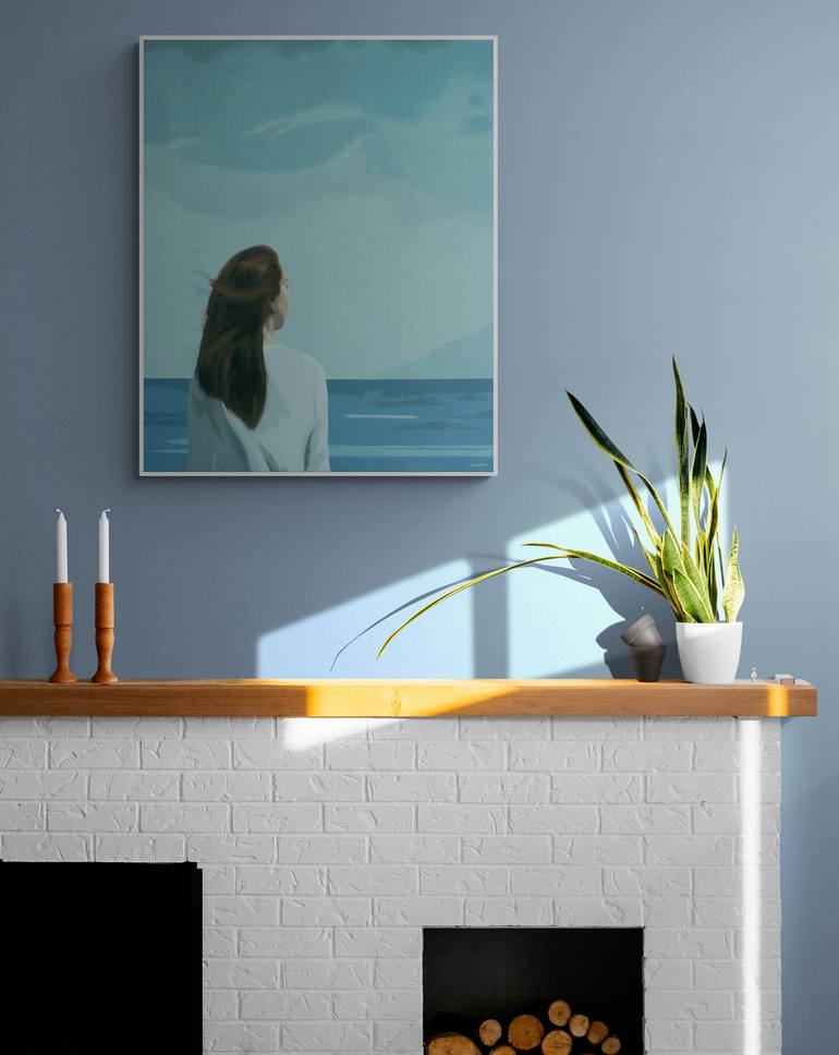 Original Minimalism People Painting by Daniel Gibert