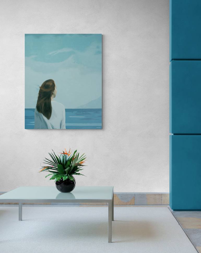 Original Minimalism People Painting by Daniel Gibert